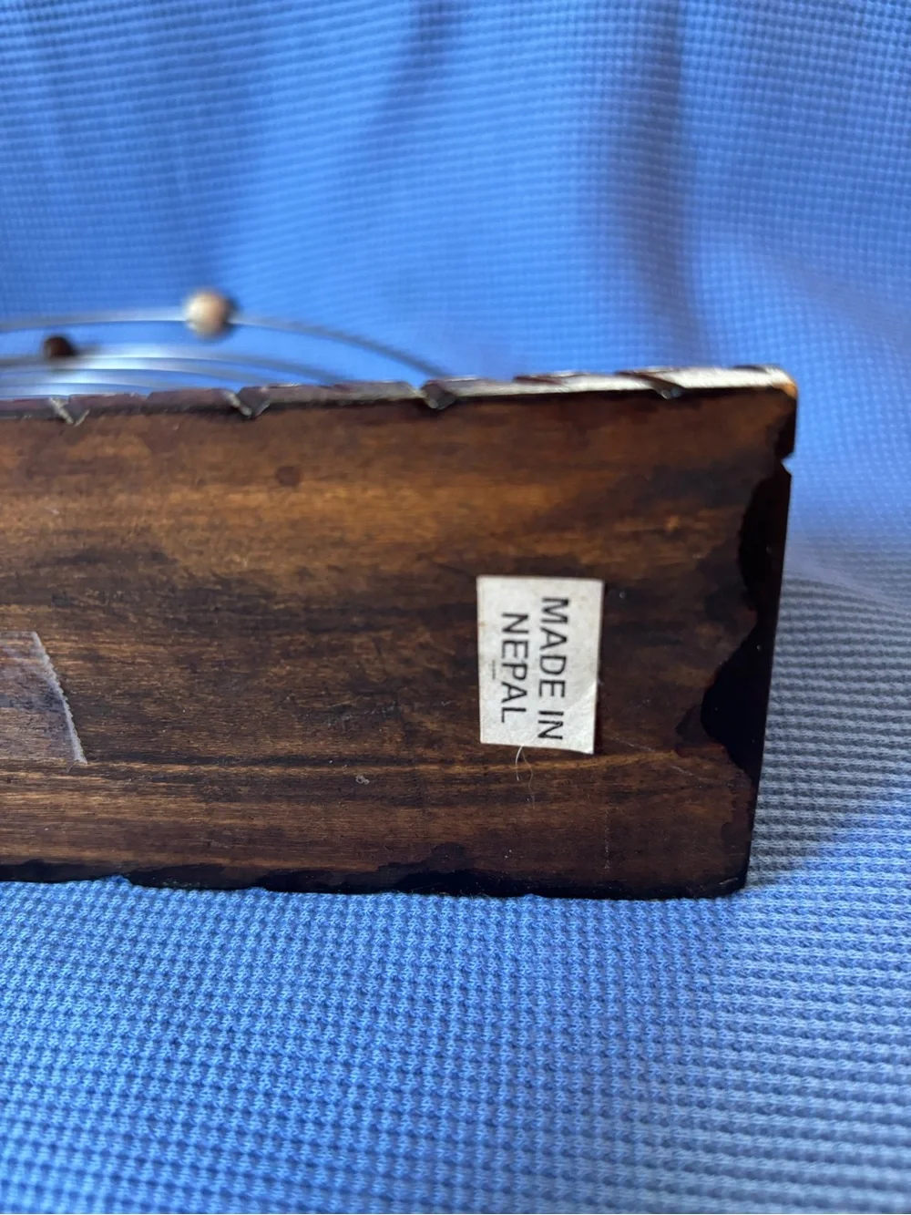 Vintage Himalayan bead  perpetual calendar Homemade in Nepal  Rare